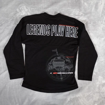 Disney ESPN Wide World Of Sports Spirit Jersey Youth Kids Small Black NEW - Image 1 of 4