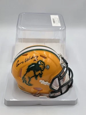 Carson Wentz Autographed/Signed Mini Helmet FANATICS North Dakota State Bison A - Image 1 of 4