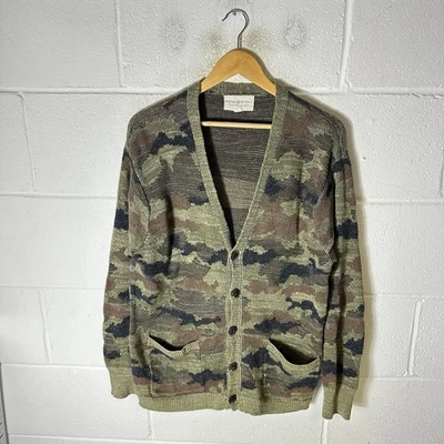 Cárdigan Ralph Lauren Para Hombre Mediano Verde Caqui Camuflaje Camuflaje Denim y Suministro RL Foto 1 de 4
