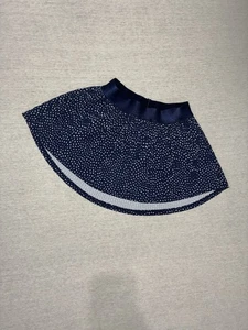 All in Motion Girls Pleated Skort Pockets Size XS (4/5) Navy Blue Polka Dot - Picture 1 of 3
