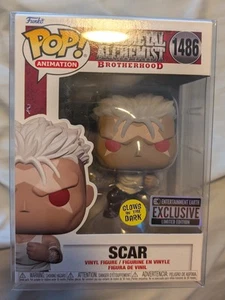 Funko Pop! Fullmetal Alchemist Brotherhood Scar Glow SE #1486 con protector POP - Imagen 1 de 6