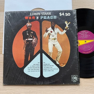 EDWIN STARR LP WAR & PEACE Original 1970 GORDY 1ST PRESS In Shrink! - Image 1 of 4