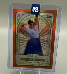 2025 Topps Disney Mint Luisa Orange Refractor /25 Gold  SSP Encanto - Picture 1 of 3