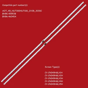 HINTERGRUNDBELEUCHTUNG LED KIT SET FÜR SAMSUNG UE49NU7100 UN49NU7100VXZA UN49NU710DFXZA TV - Bild 1 von 1