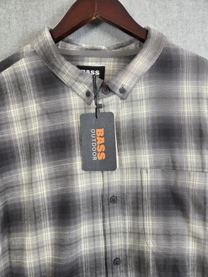 Bajo Exterior Para Hombres 2XL Expedición Cuadros Flexible Elástico Cómodo Franela Botones NUEVO Foto 1 de 4