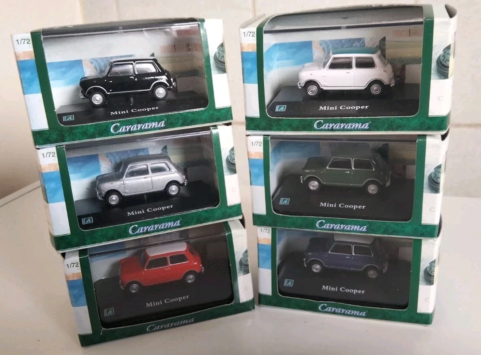 CARARAMA SET OF SIX 1:72 MINI COOPERS NEW  - Image 1 of 1