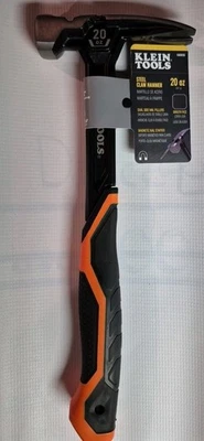Martillo de garra de acero de cara lisa Klein Tools H80920S, 20 onzas Foto 1 de 4