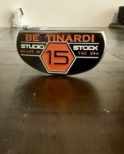 Bettinardi Studio Stock 15 Lefty LH 34 Inch Mid Mallet Putter. Carbon Steel.rare - Picture 1 of 10
