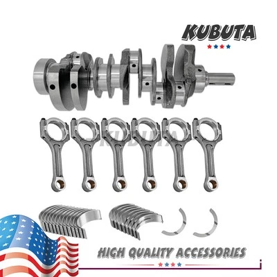 Crankshaft w/ Connecting Rod Fit Hyundai Santa Azera Fe Kia Sedona Sorento 3.3L Foto 1 de 4