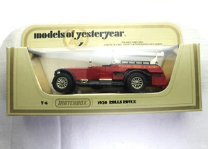 MATCHBOX MODELS OF YESTERYEAR, 1920 Rolls Royce Fire Engine Y-6 Red / Black. - Picture 1 of 6