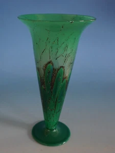 Vaso in vetro WMF Ikora vaso da fiori vaso da tavolo verde raro 27 cm (F023-076) - Foto 1 di 6
