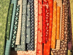 Lori Holt Fabrics Mixed Scrap Fabrics for Riley Blake, 2 yards total - Picture 1 of 1
