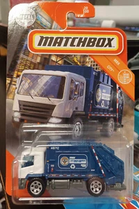 Matchbox MBX City Garbage King Blue & White #20/100 - Picture 1 of 1