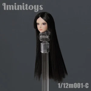 Iminitoys 1/12 M001-C Female Head Carving Model Fit 6 "Pale PH TBL Figure Body - Picture 1 of 3
