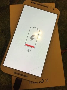Motorola Moto X (2nd gen) XT1095 Unlocked Cellphone 16GB White/Bamboo SOLD AS-IS - Picture 1 of 12