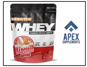 Effektives Whey Protein 2kg - Erstaunlicher Geschmack Proteinpulver Shake Muskel Diät - Bild 1 von 1