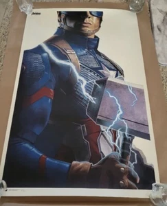 Avengers Endgame Captain America Poster Print Phantom City Creative PCC Mondo - Picture 1 of 1