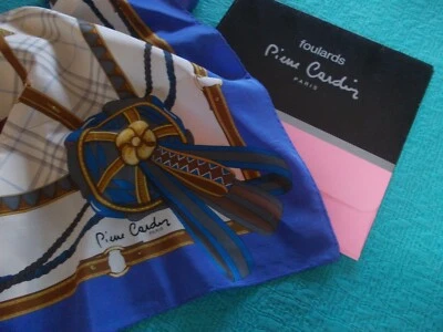 FOULARDS VINTAGE  PIERRE CARDIN PARIS - 100% SETA  - Imagen 1 de 4