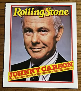ROLLING STONE JOHNNY CARSON MICHAEL DOUGLAS 1979 FRONT COVER GLOSSY PHOTO POSTER - Picture 1 of 3