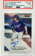 Alex Verdugo ROOKIE ON CARD AUTOGRAPH   ~ POP 33