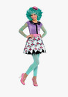 Monster High Honey Swamp Costume Dress Belt Tights Wig - Child Small 4-6