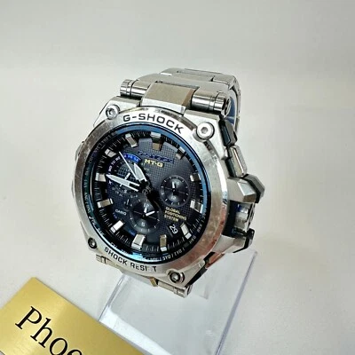 CASIO G-Shock MTG-G1000D-1A2JF Analog Black Dial Silver Tough Solar used - Image 1 of 4