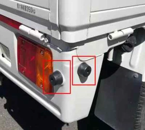 Fit Suzuki Carry Mazda Scrum Truck DA16T DA63T DA65T Tailgate Guard Rubber x6 - Picture 1 of 4