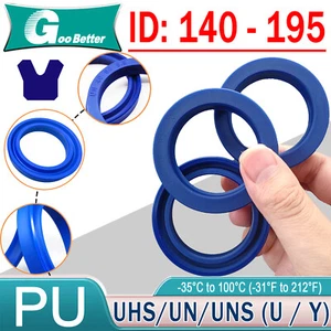 Oil Seal Rings UN/UNS/UHS PU U-cup Piston Hydraulic Rod ID 140-195mm,Height 5-18 - Picture 1 of 144