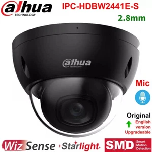 Dahua 4MP IPC-HDBW2441E-S IP67 POE Dome WizSense IP Camera 2 Way Audio Black - Picture 1 of 22