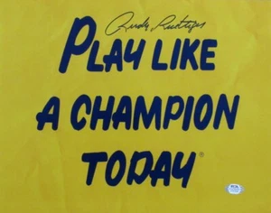 Foto autografiada de Rudy Ruettiger 11x14 de Notre Dame PSA/ADN - Imagen 1 de 3