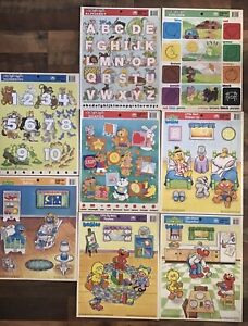 8 Vintage 11-1/2" X 14-1/2" Frame Tray Puzzle By Golden, Sesame Street   & More