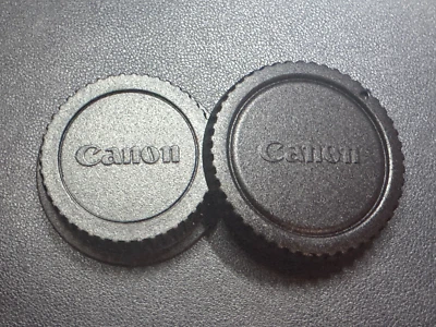 CANON Body & Rear Lens Cap Set For Canon EOS Film Digital Rebel Dust Safety Cap - Image 1 of 4
