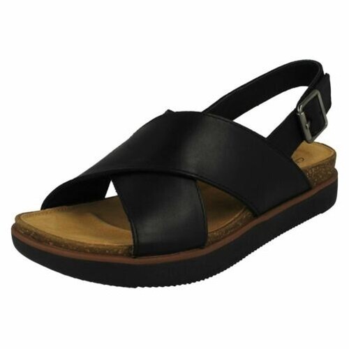 Donna Clarks Elayne Croce Sandali con Cinturino