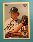 2011 Topps Pro Debut, GCL Tigers - COLE NELSON - Autographed