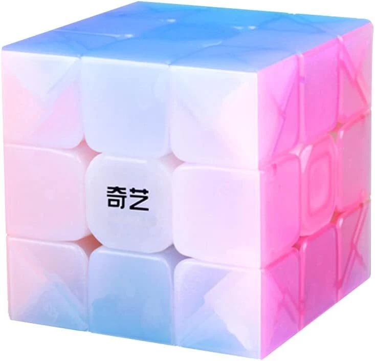 Jelly 3X3 Speed Cube, Warrior 3X3X3 Cube Stickerless Puzzles Toy (Transparent) - Image 1 of 1