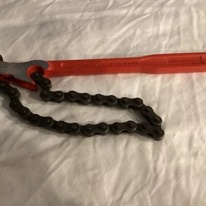 ROTHENBERGER 7.0235 4 IN. CHAIN PIPE WRENCH, R/L - Picture 1 of 2
