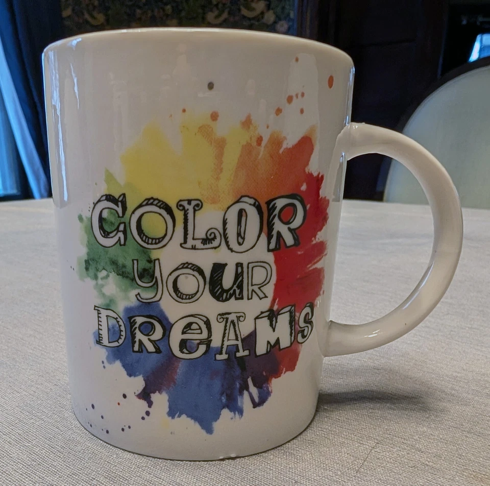 NUEVO C.R. Taza de cerámica Gibson "Color Your Dreams" 14 oz en caja Foto 1 de 4