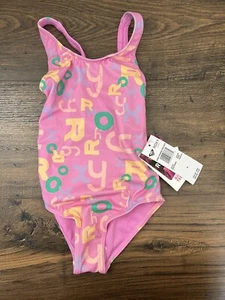 Roxy Girl's Size 4 Funny Bambino One-Piece Swimsuit - NEW - Picture 1 of 3