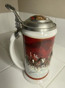 Taza de piedra BUDWEISER Holiday 2004 25 aniversario edición firma - rara - cs608se - Imagen 1 de 12
