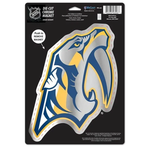 Nashville Predators VINYL DIE CUT  MAGNET 6"X9" HIGH QUALITY HEAVY DUTY Cover
