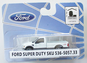 HARD to FIND : HO River Point Station Ford F-350 WHITE FX4 SRW Pickup Truck