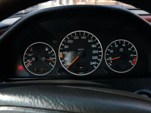 For Mercedes W202 1993-1997 Polished Aluminium Trim Rings Instrument Cluster x3 - Picture 1 of 13