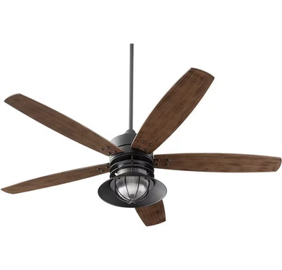 Quorum 14605-69 Portico 60" 5-Blade Patio Fan in Noir - Image 1 of 2
