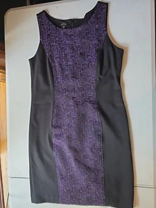 MARY KAY DIRECTOR SUIT DRESS, SIZE 12P PURPLE & BLACK, TWINHILL EUC - Picture 1 of 9