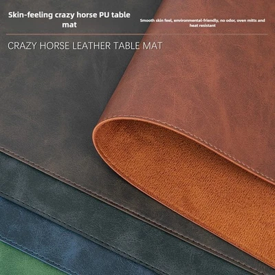 Waterproof PU Leather Desk Pad Large Mouse Mat Non-Slip Laptop Keyboard Cover - Image 1 of 4