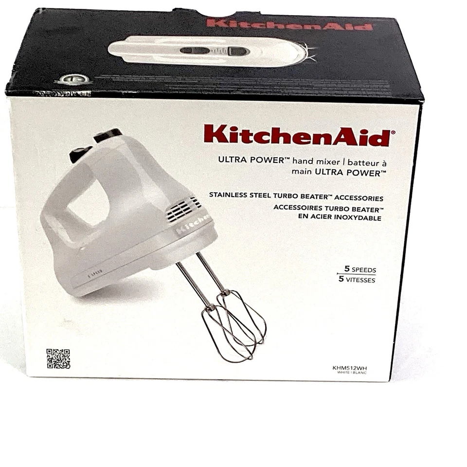 KitchenAid Ultra Power Batidora de Mano 5 Velocidades Color Blanco Nueva Foto 1 de 4