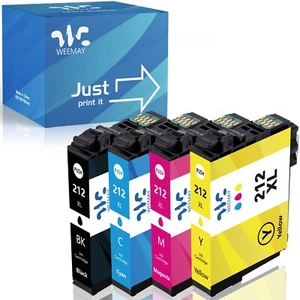 4PK 212XL T212XL Ink Cartridges Replacement For Epson WF-2830 WF-2850 XP-4100 - Picture 1 of 8