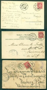 NORUEGA 1904/13, 3 postales con SPITSBERGEN Y NORDCAP canceladas a ALEMANIA Y EE. UU. - Imagen 1 de 2