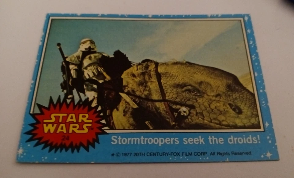 Stormtroopers Seek The Droids! VINTAGE 1977 Topps Star Wars #24 NEAR-MINT - Image 1 of 1