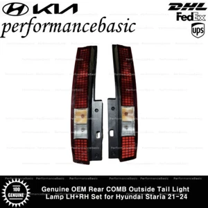 Genuine OEM Rear COMB Outside Tail Light Lamp LH+RH Set for Hyundai Staria 21-24 - Picture 1 of 3